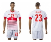 Switzerland #23 Shaqiri Away Soccer Country Jersey