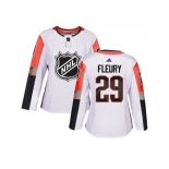 Women Adidas Vegas Golden Knights #29 Marc-Andre Fleury White 2018 All-Star Pacific Division Authentic Stitched NHL Jersey