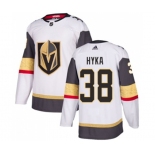 Women Adidas Vegas Golden Knights #38 Tomas Hyka Authentic White Away NHL Jersey