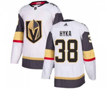 Women Adidas Vegas Golden Knights #38 Tomas Hyka Authentic White Away NHL Jersey