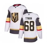 Women Adidas Vegas Golden Knights #68 T.J. Tynan Authentic White Away NHL Jersey