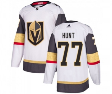 Women Adidas Vegas Golden Knights #77 Brad Hunt Authentic White Away NHL Jersey