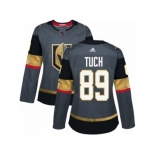 Women Adidas Vegas Golden Knights #89 Alex Tuch Authentic Gray Home NHL Jersey