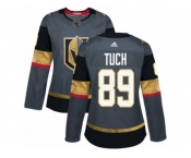 Women Adidas Vegas Golden Knights #89 Alex Tuch Authentic Gray Home NHL Jersey