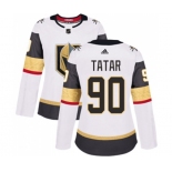 Women Adidas Vegas Golden Knights #90 Tomas Tatar Authentic White Away NHL Jersey