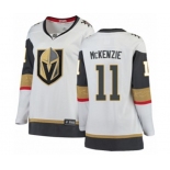 Women Vegas Golden Knights #11 Curtis McKenzie Authentic White Away Fanatics Branded Breakaway NHL Jersey