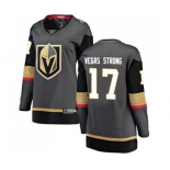 Women Vegas Golden Knights #17 Vegas Strong Authentic Black Home Fanatics Branded Breakaway NHL Jersey