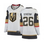 Women Vegas Golden Knights #26 Paul Stastny Authentic White Away Fanatics Branded Breakaway NHL Jersey