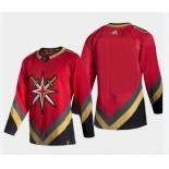 Women Vegas Golden Knights blank Red 2020-21 Reverse Retro Authentic Player Jersey