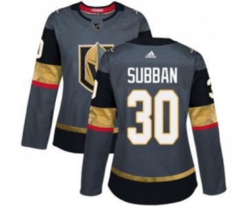 Women's Adidas Vegas Golden Knights #30 Malcolm Subban Authentic Gray Home NHL Jersey