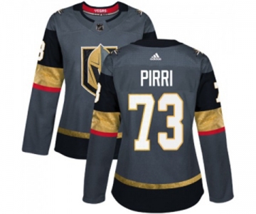 Women's Adidas Vegas Golden Knights #73 Brandon Pirri Authentic Gray Home NHL Jersey