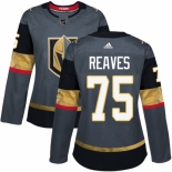 Women's Adidas Vegas Golden Knights #75 Ryan Reaves Authentic Gray Home NHL Jersey