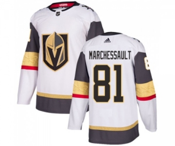 Women's Adidas Vegas Golden Knights #81 Jonathan Marchessault Authentic White Away NHL Jersey