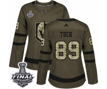 Women's Adidas Vegas Golden Knights #89 Alex Tuch Authentic Green Salute to Service 2018 Stanley Cup Final NHL Jersey