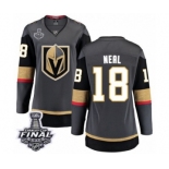 Women's Vegas Golden Knights #18 James Neal Authentic Black Home Fanatics Branded Breakaway 2018 Stanley Cup Final NHL Jersey