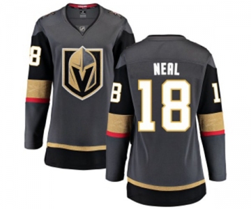 Women's Vegas Golden Knights #18 James Neal Authentic Black Home Fanatics Branded Breakaway NHL Jersey