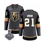 Women's Vegas Golden Knights #21 Cody Eakin Authentic Black Home Fanatics Branded Breakaway 2018 Stanley Cup Final NHL Jersey