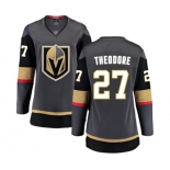 Women's Vegas Golden Knights #27 Shea Theodore Authentic Black Home Fanatics Branded Breakaway NHL Jersey