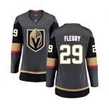 Women's Vegas Golden Knights #29 Marc-Andre Fleury Authentic Black Home Fanatics Branded Breakaway NHL Jersey