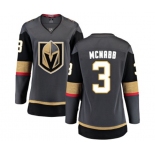 Women's Vegas Golden Knights #3 Brayden McNabb Authentic Black Home Fanatics Branded Breakaway NHL Jersey