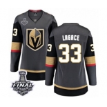 Women's Vegas Golden Knights #33 Maxime Lagace Authentic Black Home Fanatics Branded Breakaway 2018 Stanley Cup Final NHL Jersey