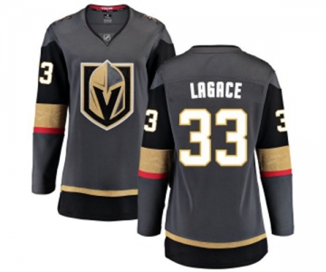 Women's Vegas Golden Knights #33 Maxime Lagace Authentic Black Home Fanatics Branded Breakaway NHL Jersey