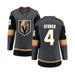 Women's Vegas Golden Knights #4 Clayton Stoner Authentic Black Home Fanatics Branded Breakaway NHL Jersey