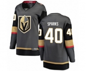 Women's Vegas Golden Knights #40 Garret Sparks Authentic Black Home Fanatics Branded Breakaway Hockey Jersey