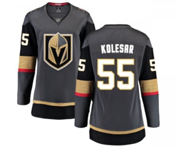 Women's Vegas Golden Knights #55 Keegan Kolesar Authentic Black Home Fanatics Branded Breakaway NHL Jersey