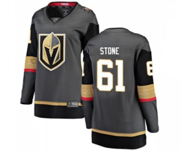 Women's Vegas Golden Knights #61 Mark Stone Authentic Black Home Fanatics Branded Breakaway Hockey Jersey