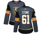 Women's Vegas Golden Knights #61 Mark Stone Authentic Gray Home Hockey Jersey