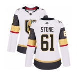 Women's Vegas Golden Knights #61 Mark Stone Authentic White Away Hockey Jersey