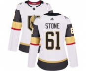 Women's Vegas Golden Knights #61 Mark Stone Authentic White Away Hockey Jersey