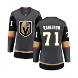 Women's Vegas Golden Knights #71 William Karlsson Authentic Black Home Fanatics Branded Breakaway NHL Jersey