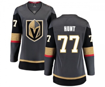 Women's Vegas Golden Knights #77 Brad Hunt Authentic Black Home Fanatics Branded Breakaway NHL Jersey