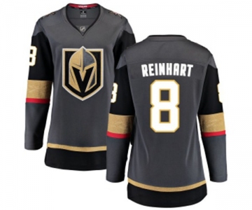 Women's Vegas Golden Knights #8 Griffin Reinhart Authentic Black Home Fanatics Branded Breakaway NHL Jersey