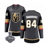 Women's Vegas Golden Knights #84 Mikhail Grabovski Authentic Black Home Fanatics Branded Breakaway 2018 Stanley Cup Final NHL Jersey