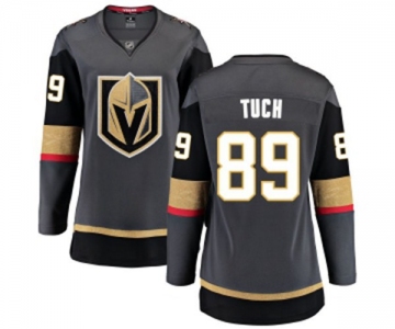 Women's Vegas Golden Knights #89 Alex Tuch Authentic Black Home Fanatics Branded Breakaway NHL Jersey