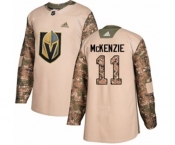 Youth Adidas Vegas Golden Knights #11 Curtis McKenzie Authentic Camo Veterans Day Practice NHL Jersey