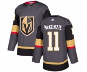 Youth Adidas Vegas Golden Knights #11 Curtis McKenzie Authentic Gray Home NHL Jersey