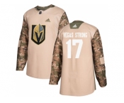 Youth Adidas Vegas Golden Knights #17 Vegas Strong Camo Authentic 2017 Veterans Day Stitched NHL Jersey