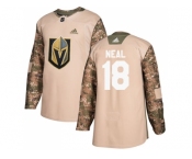 Youth Adidas Vegas Golden Knights #18 James Neal Camo Authentic 2017 Veterans Day Stitched NHL Jersey