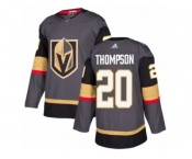 Youth Adidas Vegas Golden Knights #20 Paul Thompson Authentic Gray Home NHL Jersey