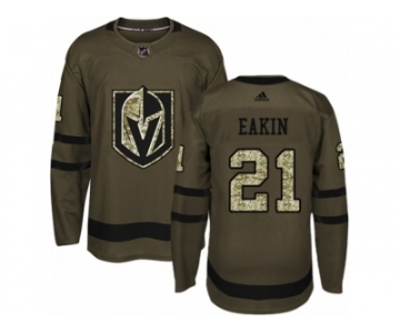 Youth Adidas Vegas Golden Knights #21 Cody Eakin Authentic Green Salute to Service NHL Jersey