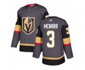 Youth Adidas Vegas Golden Knights #3 Brayden McNabb Authentic Gray Home NHL Jersey