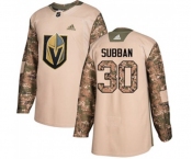 Youth Adidas Vegas Golden Knights #30 Malcolm Subban Authentic Camo Veterans Day Practice NHL Jersey