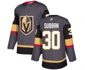 Youth Adidas Vegas Golden Knights #30 Malcolm Subban Authentic Gray Home NHL Jersey