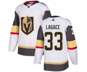 Youth Adidas Vegas Golden Knights #33 Maxime Lagace Authentic White Away NHL Jersey