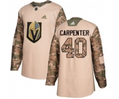 Youth Adidas Vegas Golden Knights #40 Ryan Carpenter Authentic Camo Veterans Day Practice NHL Jersey