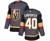 Youth Adidas Vegas Golden Knights #40 Ryan Carpenter Authentic Gray Home NHL Jersey